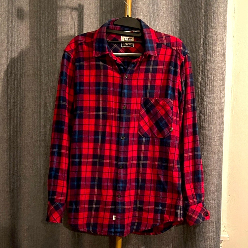 Aritzia TNA Boyfriend Plaid Shirt